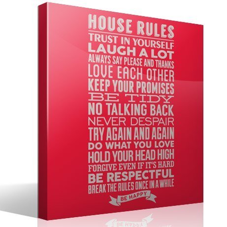 Vinilos Decorativos: House Rules