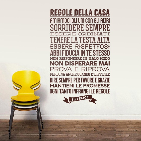 Vinilos Decorativos: Regole della Casa