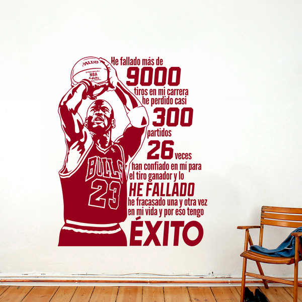 Vinilos Decorativos: He fallado - Michael Jordan