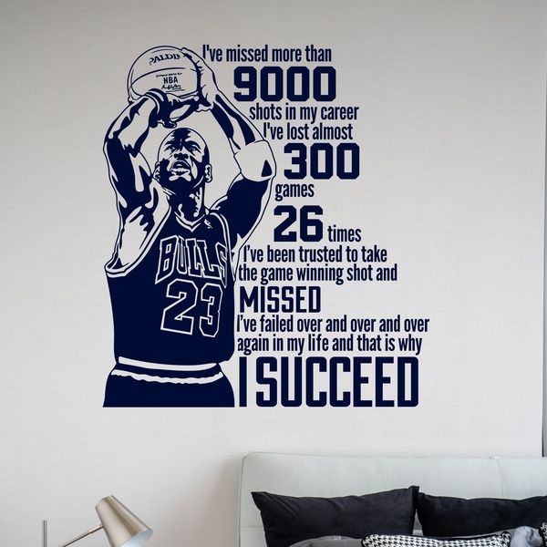 Vinilos Decorativos: The success of Michael Jordan