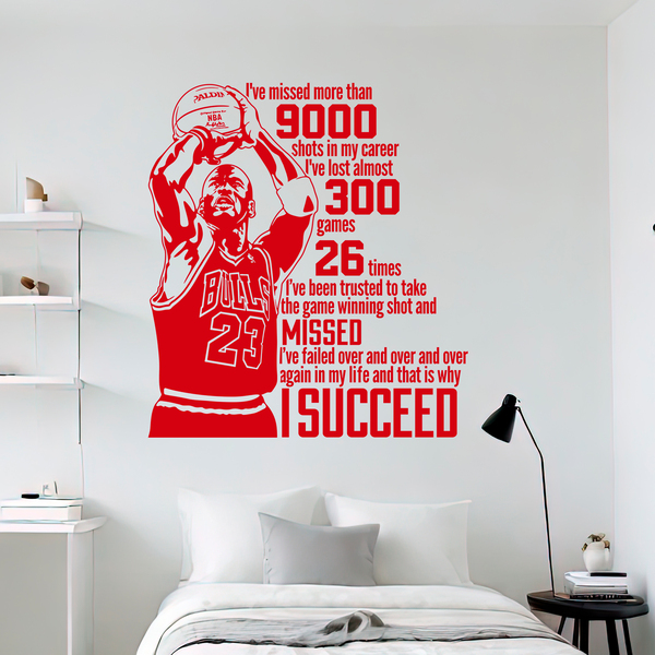 Vinilos Decorativos: The success of Michael Jordan