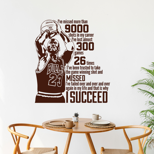 Vinilos Decorativos: The success of Michael Jordan