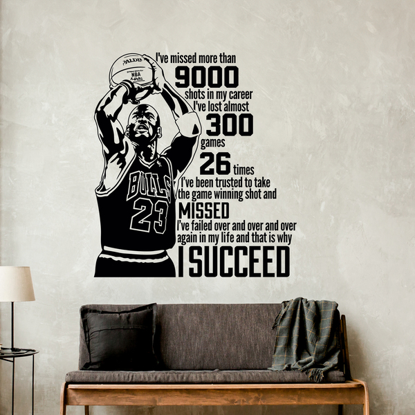 Vinilos Decorativos: The success of Michael Jordan