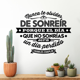 Vinilos Decorativos: Nunca te olvides de sonre&iacute;r