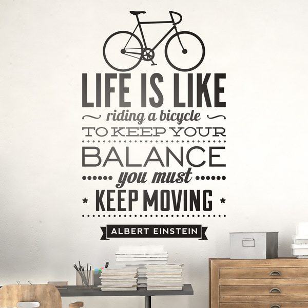Vinilos Decorativos: Life is like riding a bicycle