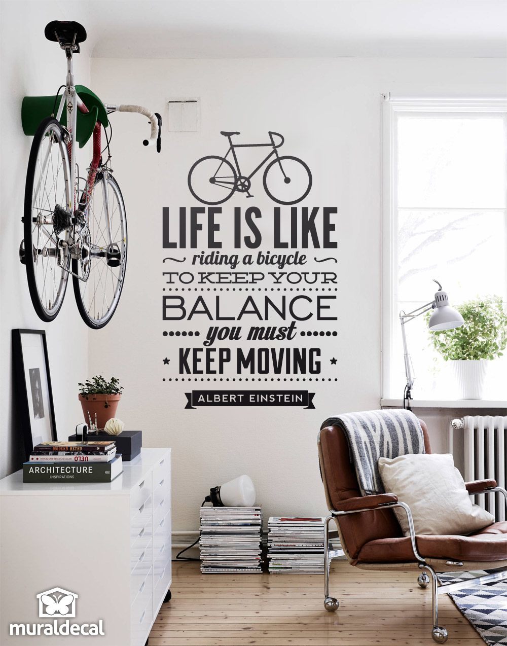 Vinilos Decorativos: Life is like riding a bicycle