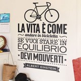Vinilos Decorativos: La vita è come andare in bicicleta 2