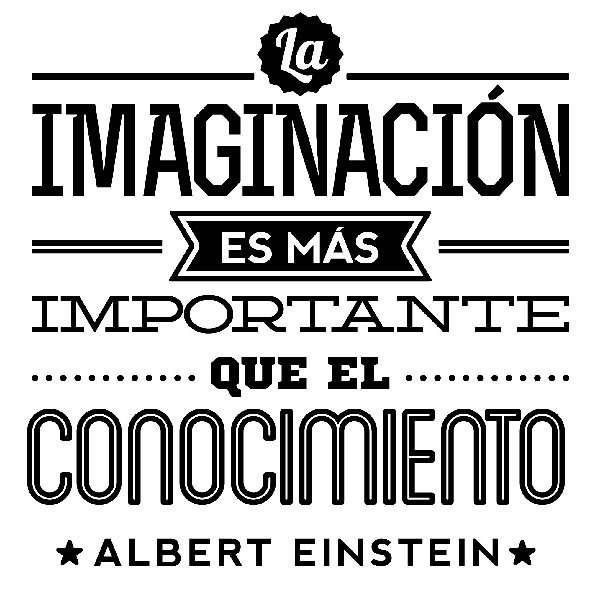 Vinilos Decorativos: La imaginación - Albert Einstein