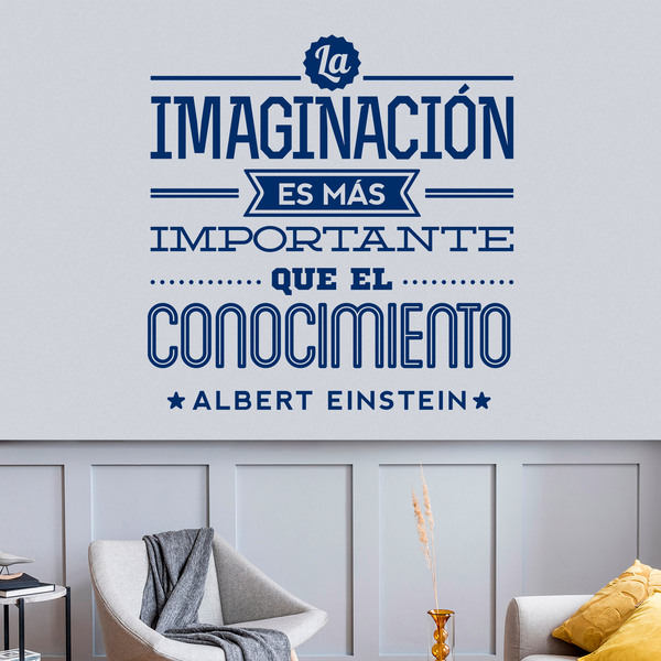 Vinilos Decorativos: La imaginación - Albert Einstein