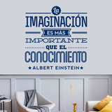 Vinilos Decorativos: La imaginación - Albert Einstein 2
