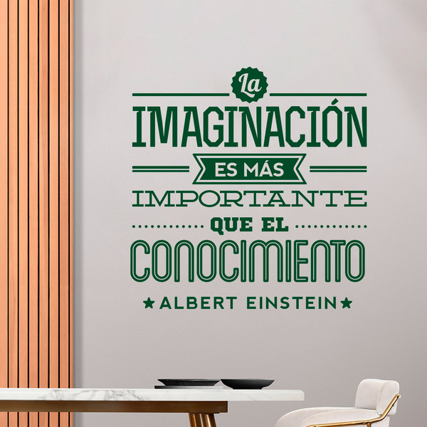 Vinilos Decorativos: La imaginación - Albert Einstein