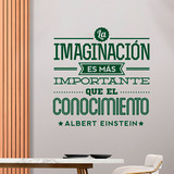 Vinilos Decorativos: La imaginación - Albert Einstein 3