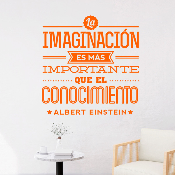 Vinilos Decorativos: La imaginación - Albert Einstein