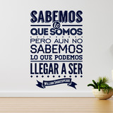 Vinilos Decorativos: Sabemos lo que somos... William Shakespeare 3