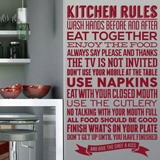 Vinilos Decorativos: Reglas de la cocina - inglés 2
