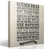 Vinilos Decorativos: Reglas de la cocina - inglés 3