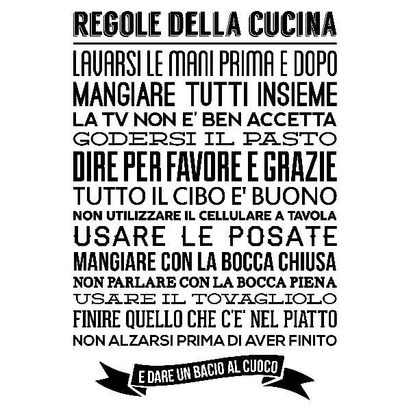 Vinilos Decorativos: Regole della cucina