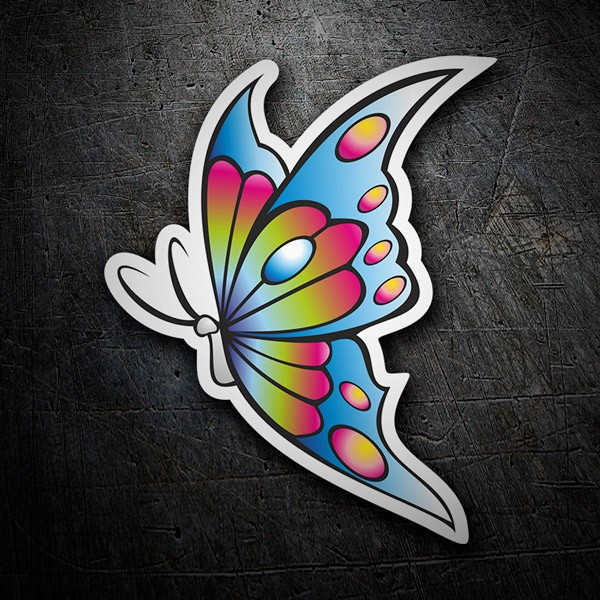 Pegatinas: Mariposa de colores