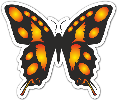Pegatinas: Mariposa Monarca