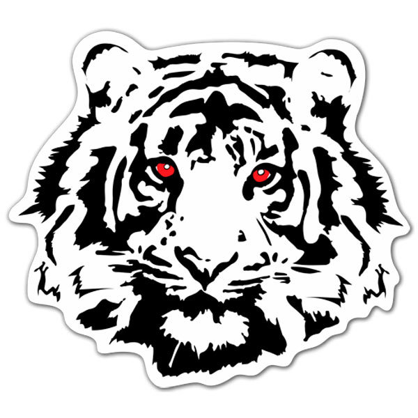 Pegatinas: Tigre ojos rojos