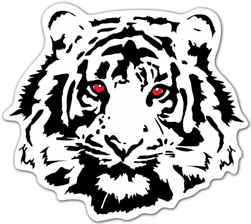 Pegatinas: Tigre ojos rojos