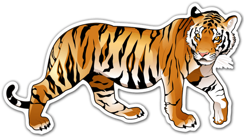 Pegatinas: Tigre siberiano