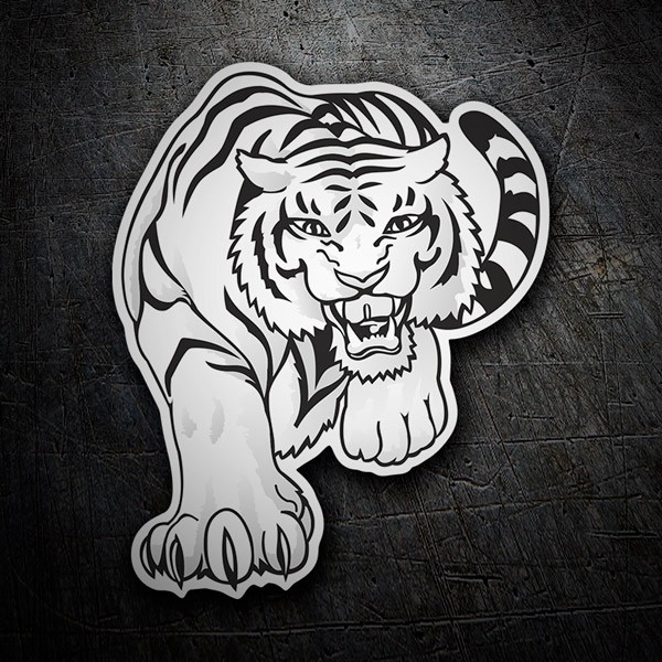 Pegatinas: Tigre blanco