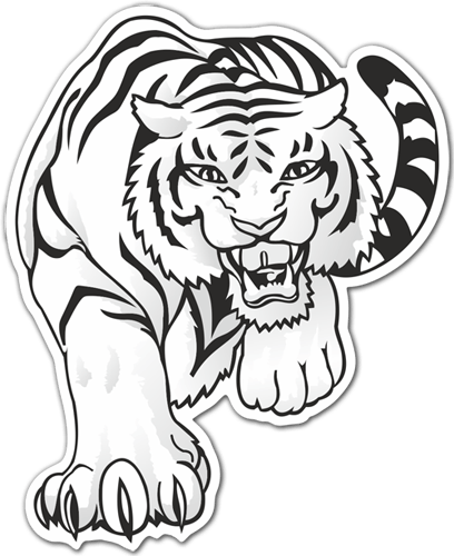 Pegatinas: Tigre blanco