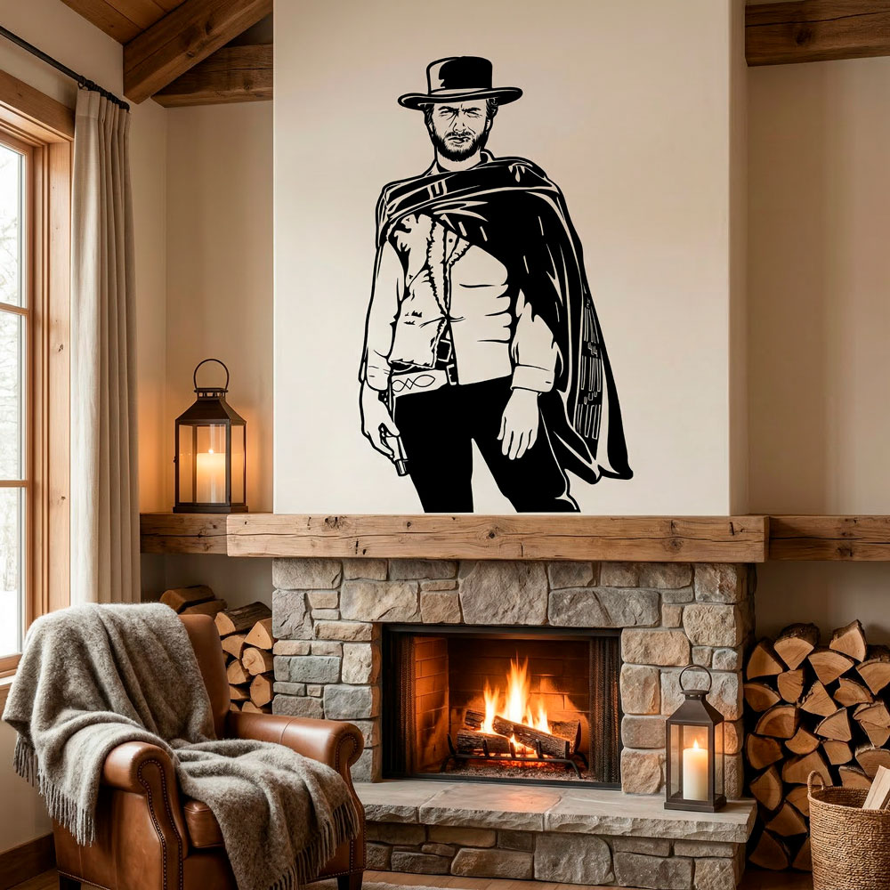 Vinilos Decorativos: Clint Eastwood Western