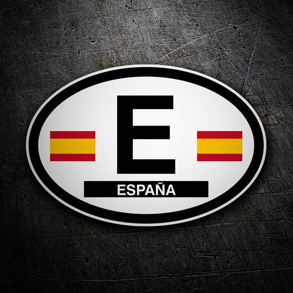 Pegatinas: Bandera Ovalo España E