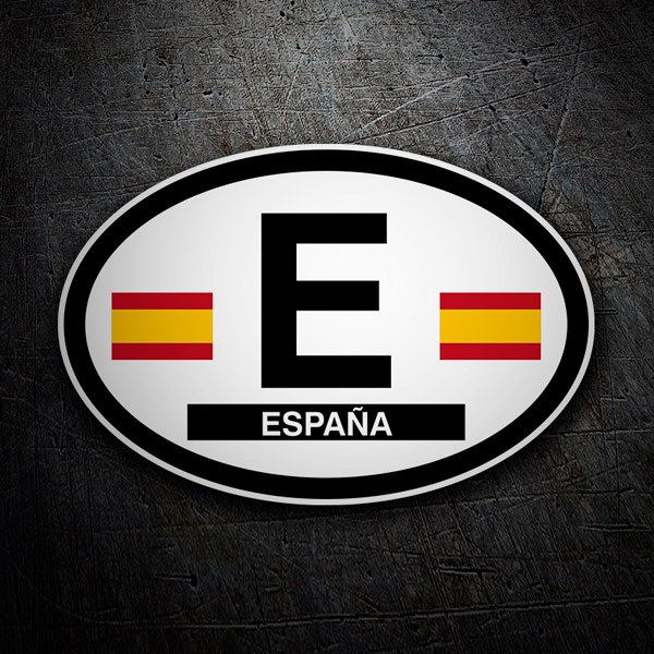 Pegatina pequeña bandera España