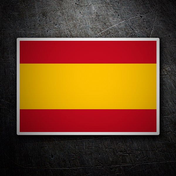 Pegatinas: Bandera España sin escudo 1