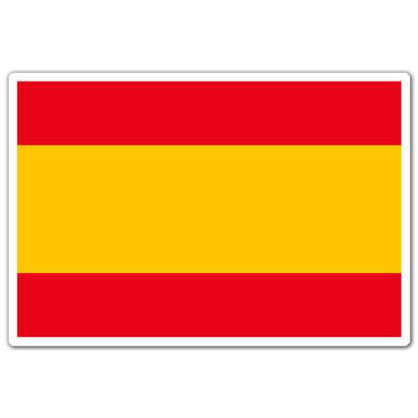 Pegatinas: Bandera España sin escudo