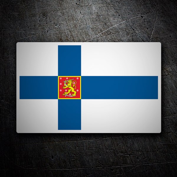 Pegatinas: Bandera de Finlandia 1