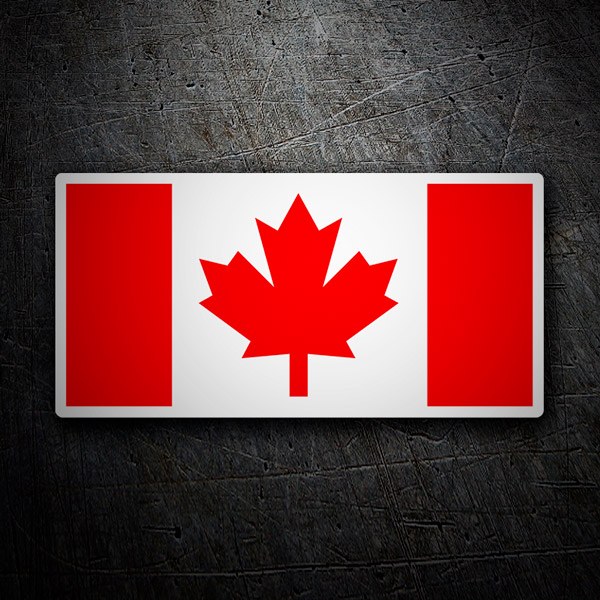 Pegatinas: Bandera Canada 1