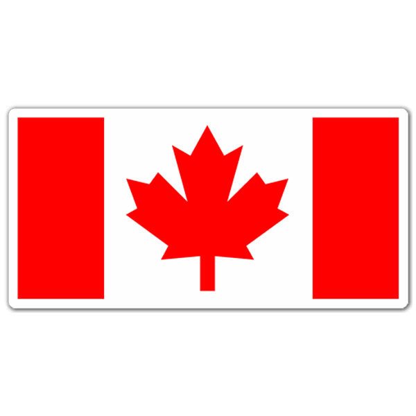 Pegatinas: Bandera Canada