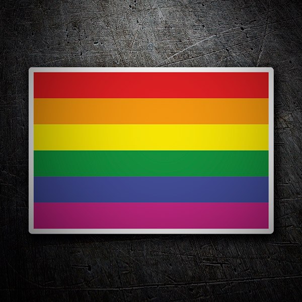 Pegatinas: Bandera Arcoíris 1