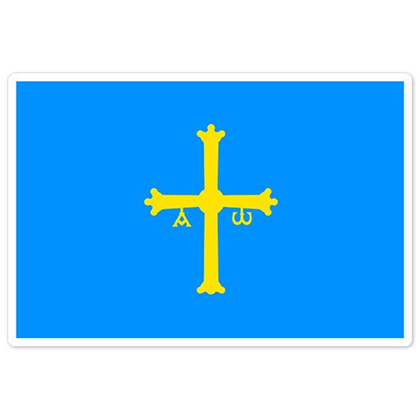 Pegatinas: Bandera de Asturias
