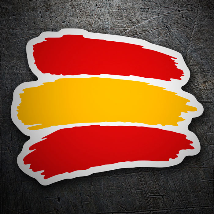 Pegatinas: Trazos España en blanco