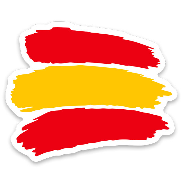 Pegatinas: Trazos España en blanco