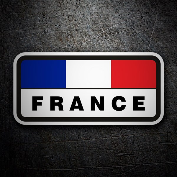 Pegatinas: Bandera de Francia horizontal 1
