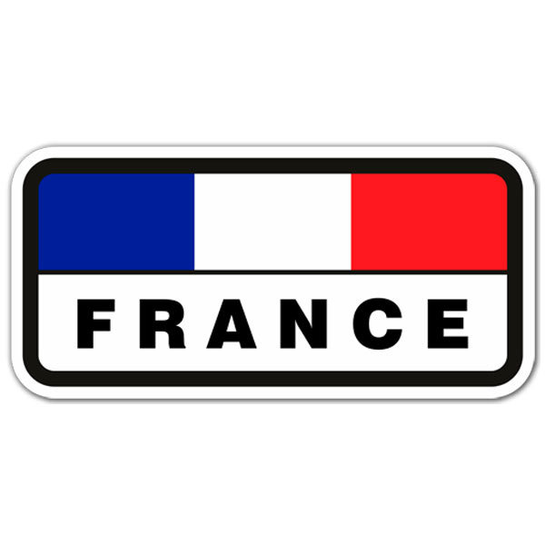 Pegatinas: Bandera de Francia horizontal