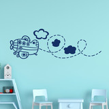 Vinilos Infantiles: Avión entre las nubes