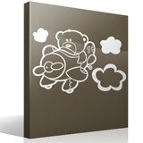 Vinilos Infantiles: Oso aviador