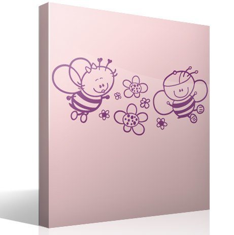 Vinilos Infantiles: Abejas y flores