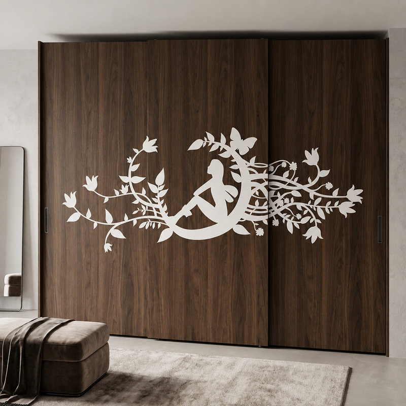 Vinilos Decorativos: Hada en luna nueva