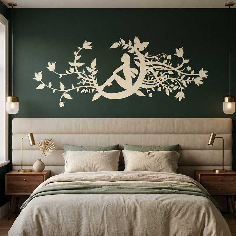 Vinilos Decorativos: Hada en luna nueva