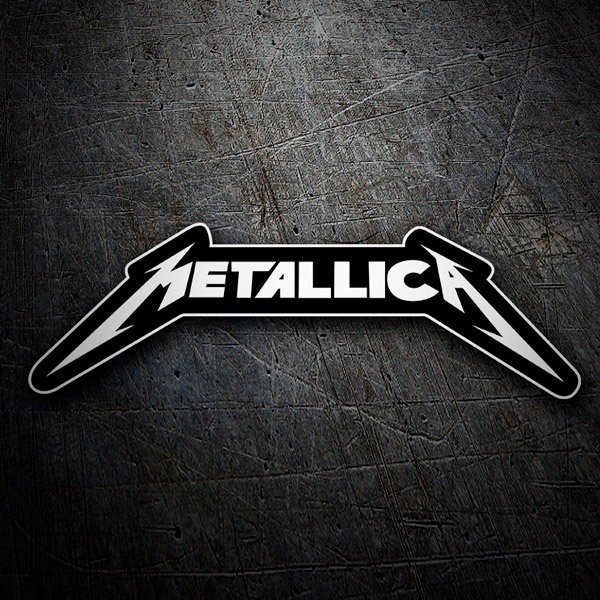 Pegatinas: Metallica con Letras Estilizadas Angular