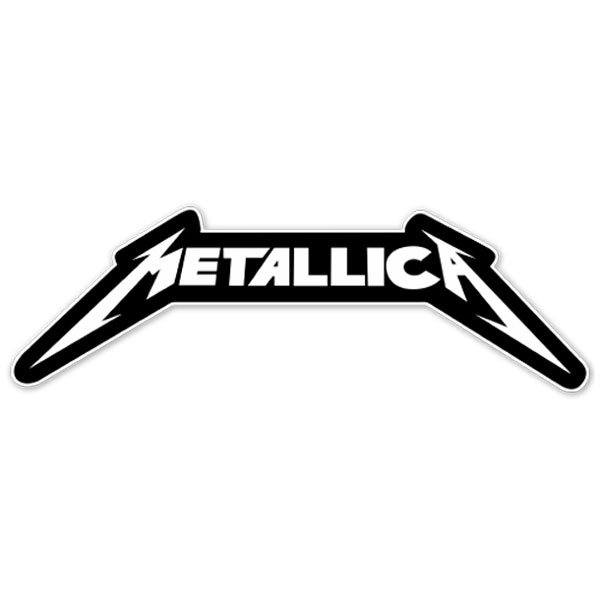 Pegatinas: Metallica con Letras Estilizadas Angular