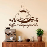 Vinilos Decorativos: Coffee is always a good idea 4